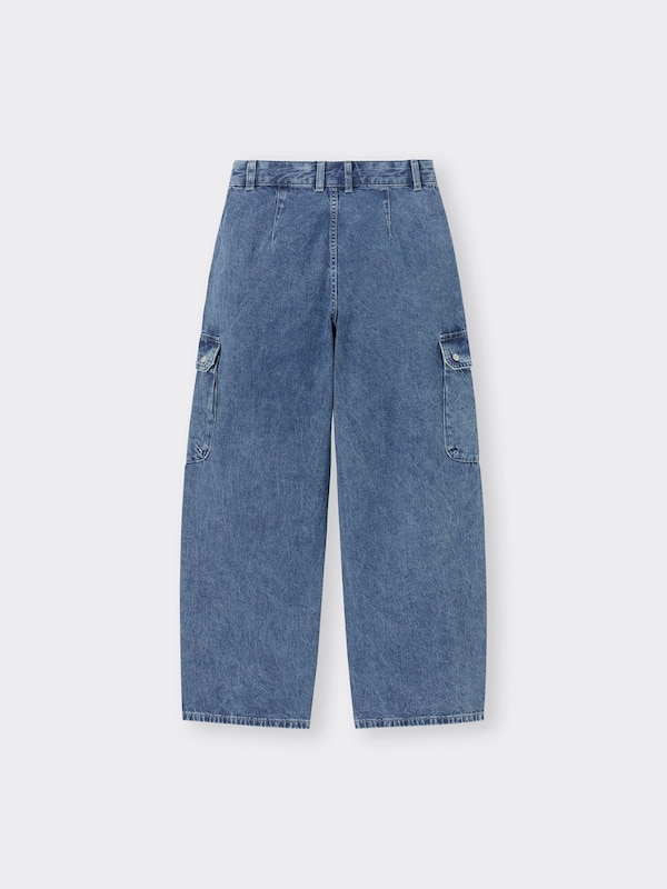 Barrel Leg Cargo Jeans