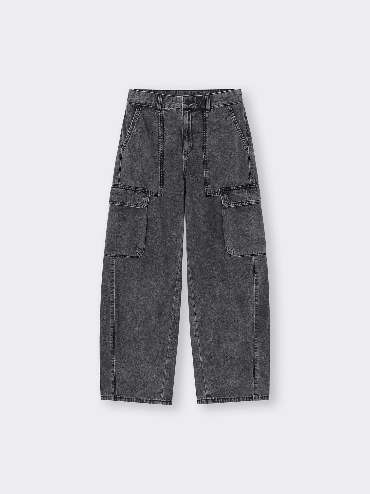【直営・関税送料込】Denim barrel-leg jea Barrel Leg Cargo Jeans | GU US