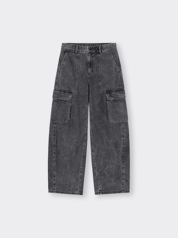 Barrel Leg Cargo Jeans