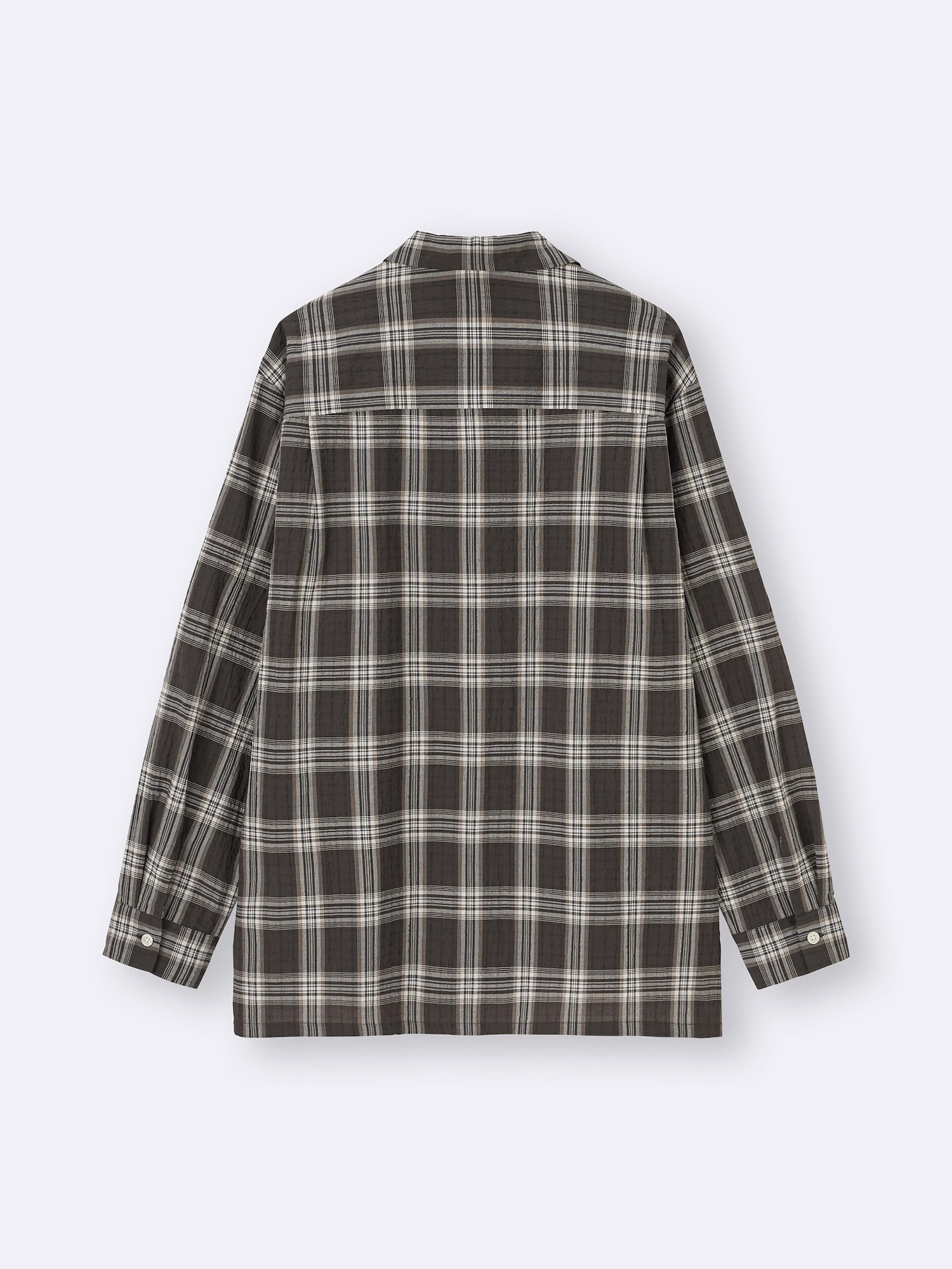 【DISCERNMENT】Suss grunge check shirt Textured Open Collar Checked Shirt | GU US