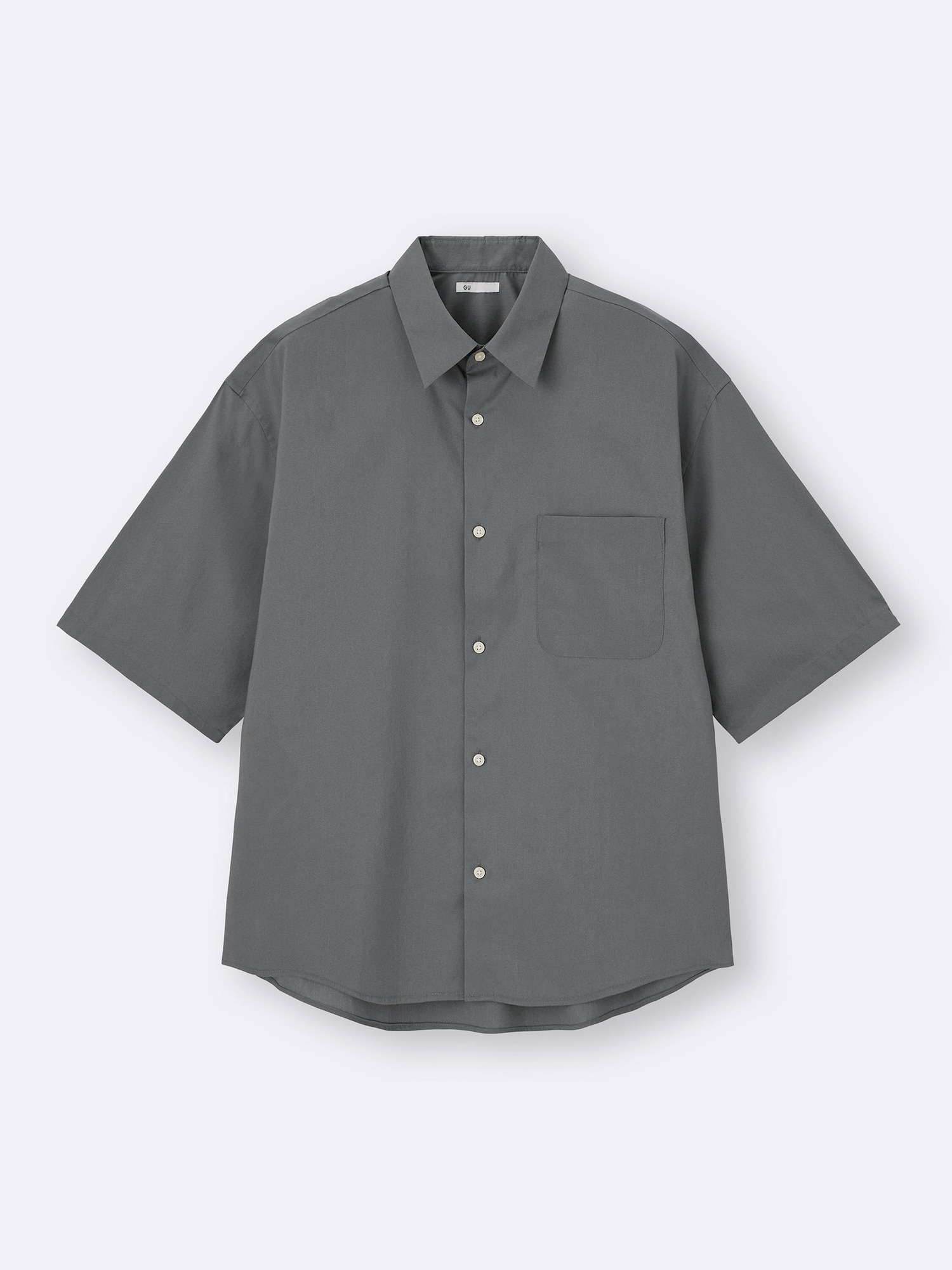 Broadcloth Oversized Shirt | HalfSlv | GU US Broadcloth Oversized Shirt | HalfSlv | GU US