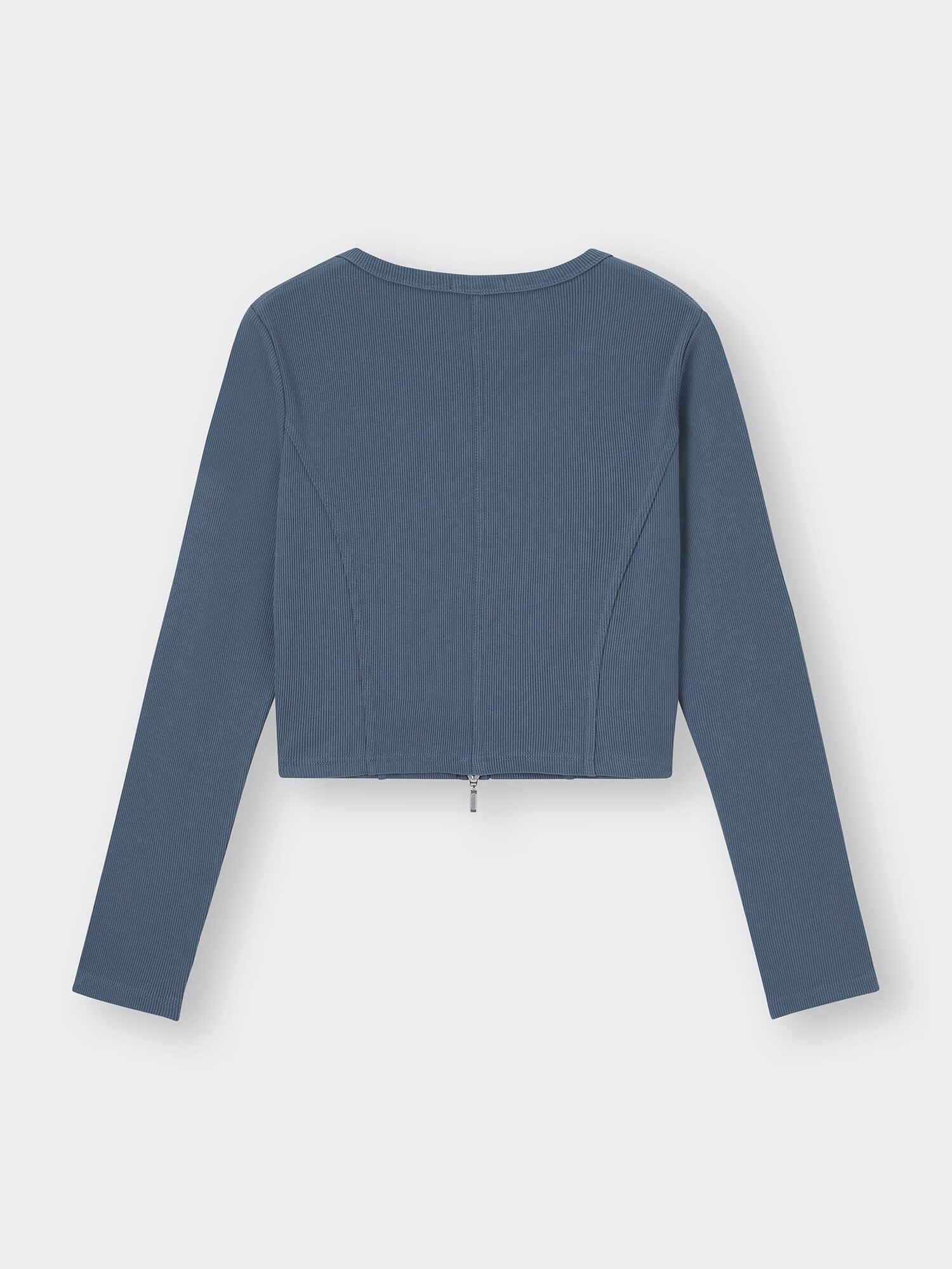 Ribbed Double Zip Cardigan | GU US