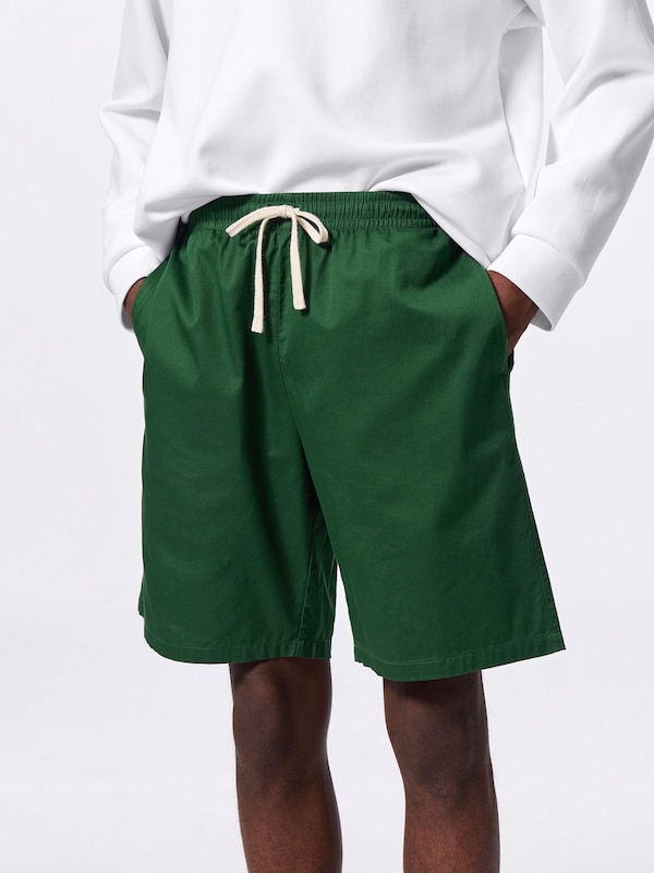 Cotton Relaxed Knee Length Shorts