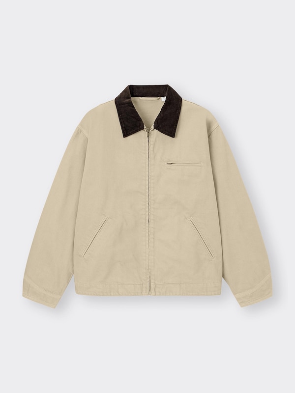 Washed Cotton Work Jacket(Japan Sizing)