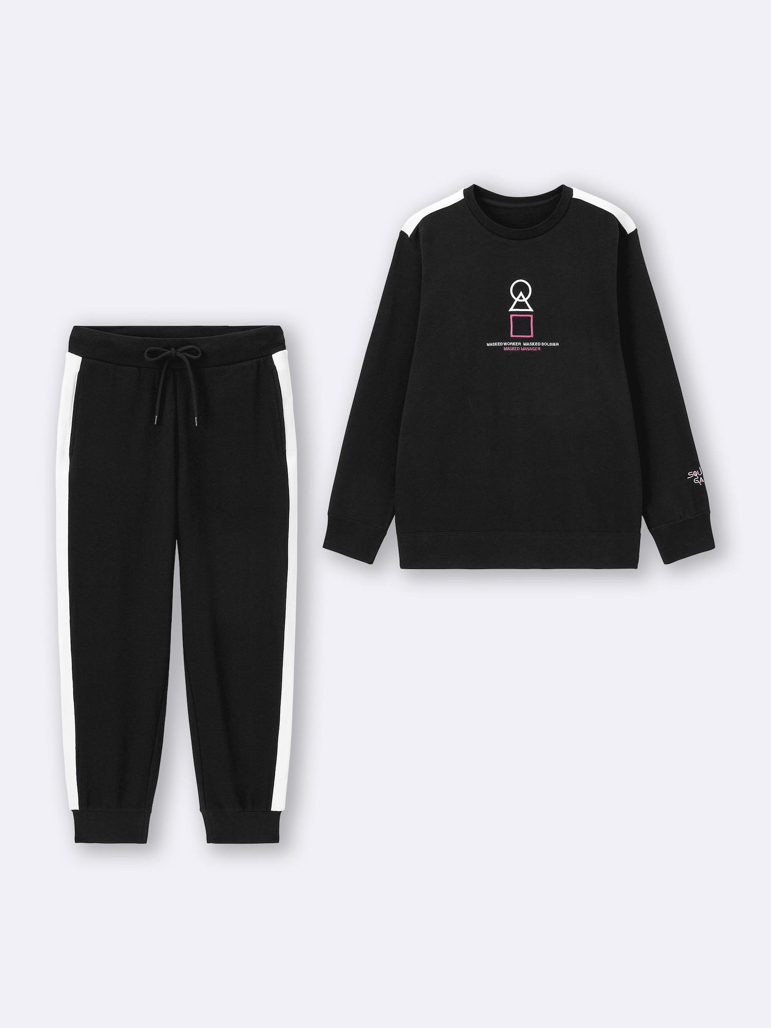 イカゲーム　GU ストレッチソフトラウンジセット　SQUID GAME 456 Stretch Soft Lounge Set | Long | Netflix Series 'Squid Game