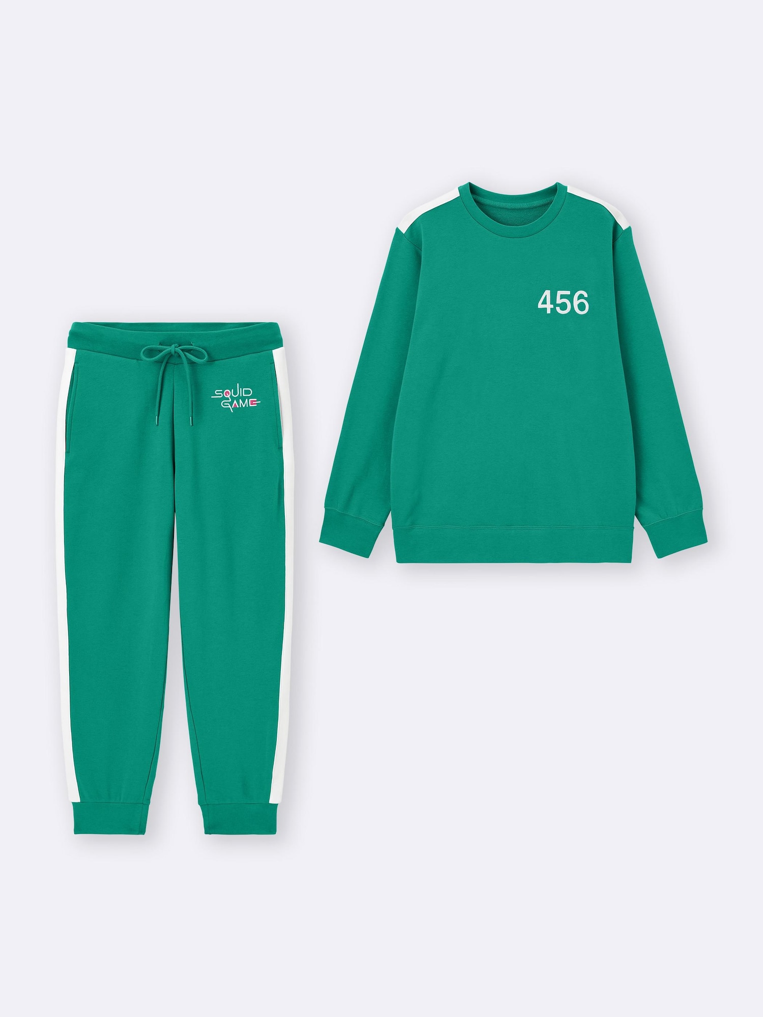 イカゲーム　GU ストレッチソフトラウンジセット　SQUID GAME 456 Stretch Soft Lounge Set | Long | Netflix Series 'Squid Game