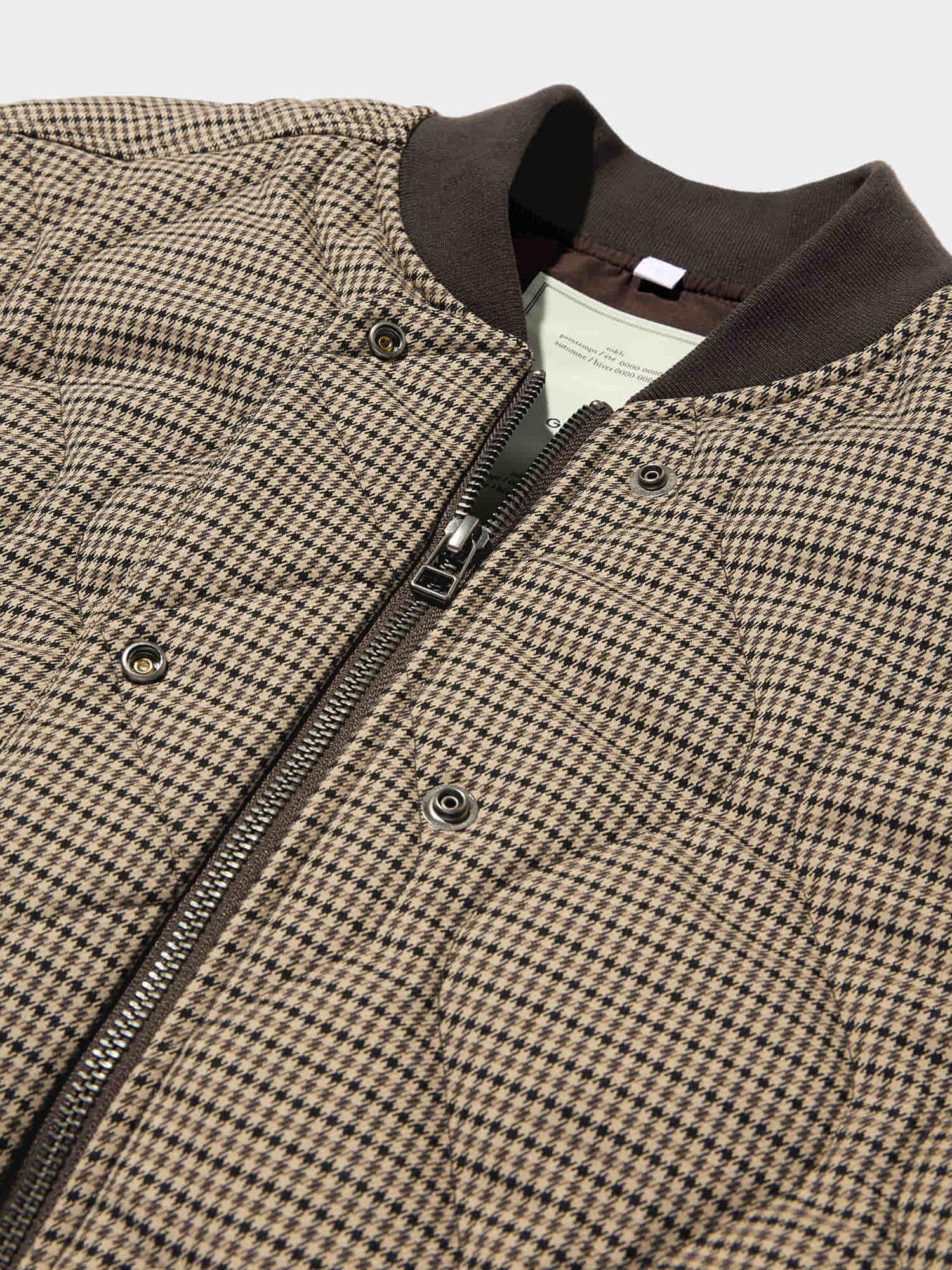Quilted Jacket Checked by rokh | GU US Quilted Jacket Checked by rokh | GU US