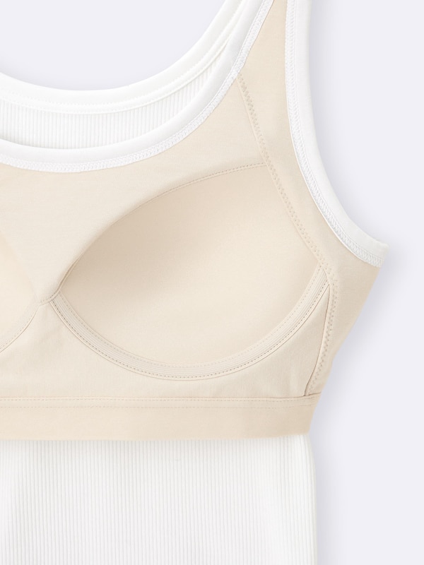 Bra-Feel Cropped Ribbed Tank Top