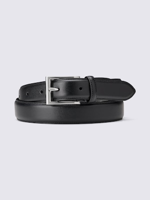 Leather Side-Stitched Belt | Adjustable