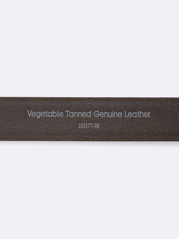Leather Side-Stitched Belt | Adjustable