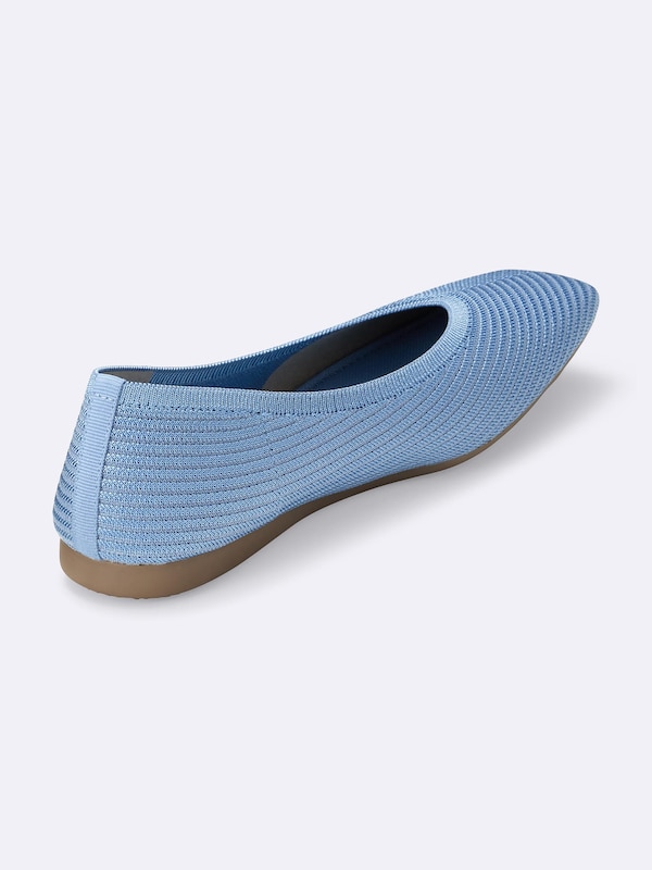 Washable Knitted Square Toe Shoes