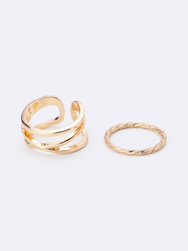 Narrow Metal Ring 5-Pack