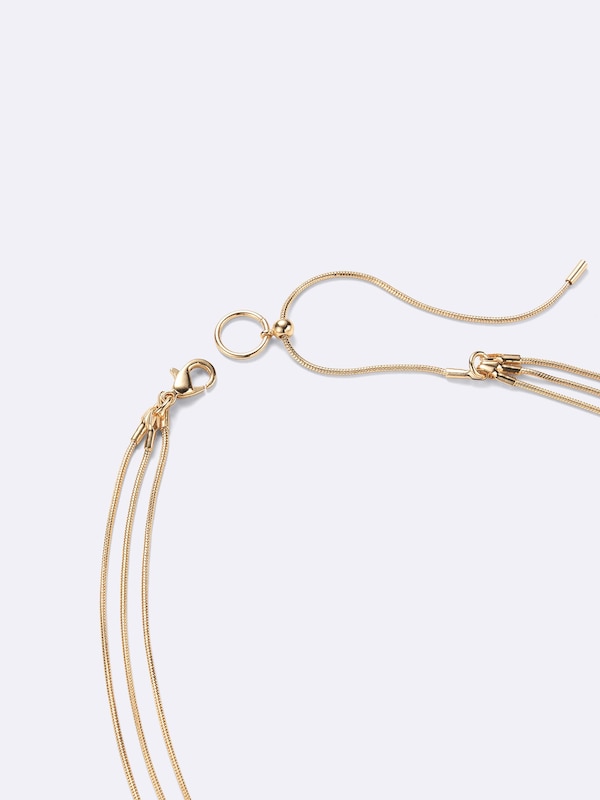 Snake Chain Ribbon Necklace