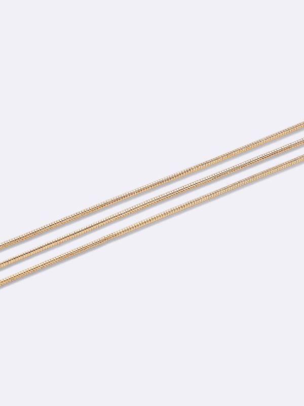 Snake Chain Ribbon Necklace