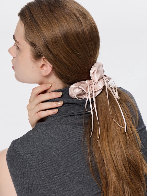 Satin Ribbon Hair Scrunchie