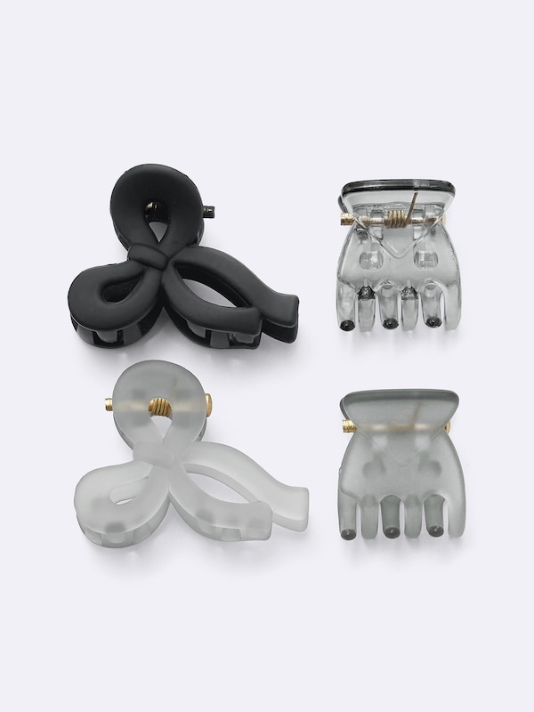 Ribbon Mini Hair Clip 8-Pack