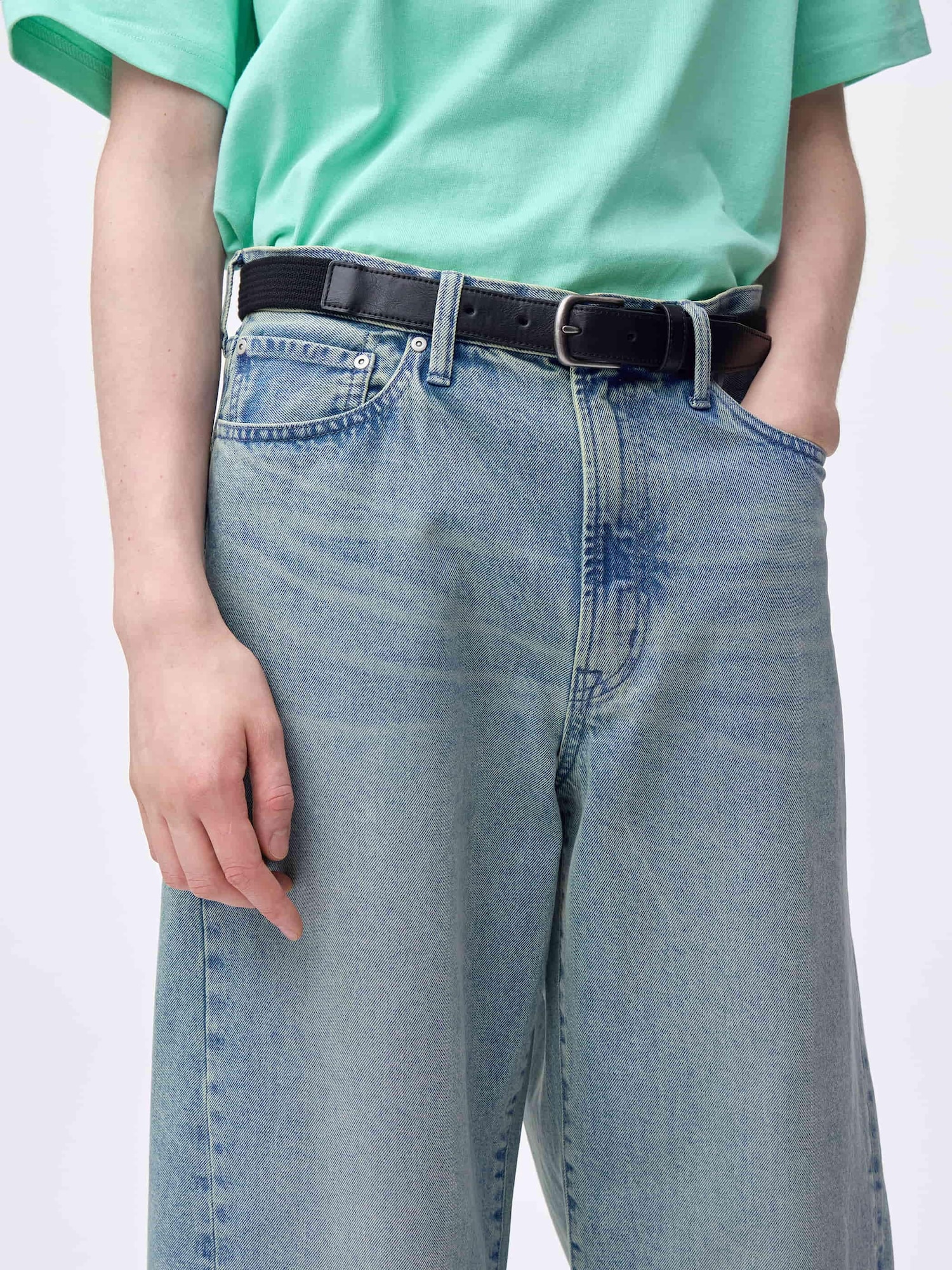デニム・ジーパン SELF PORTRAIT PF25827PB Jeans Barrel leg Indigo Barrel Leg Jeans – self-portrait