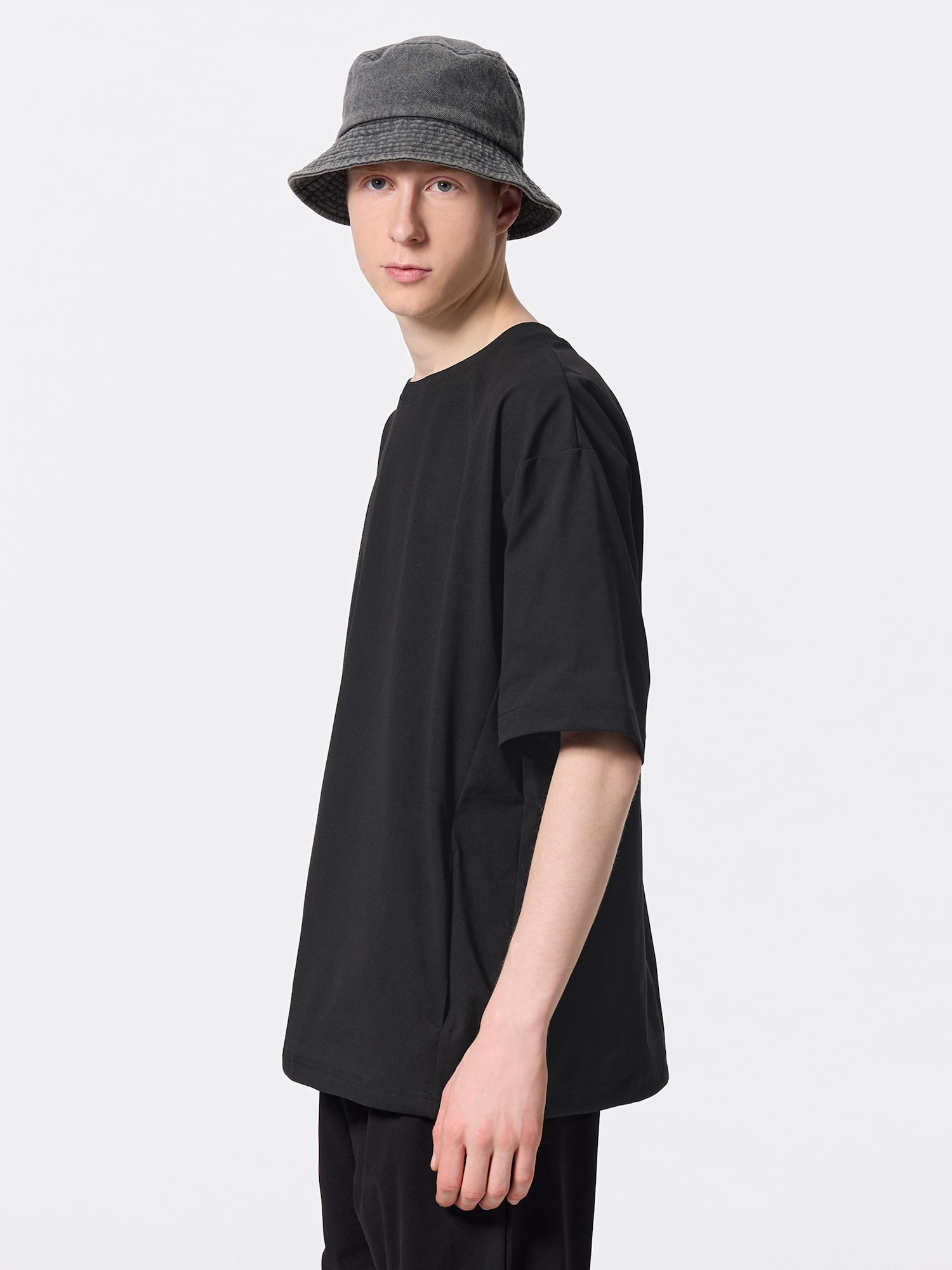 Dry Stretch Oversized T-Shirt | HalfSlv | GU US