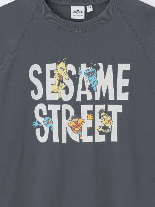 Sweat Look T-Shirt | HalfSlv | Sesame Street