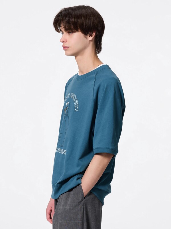 Sweat Look T-Shirt | HalfSlv | Sesame Street