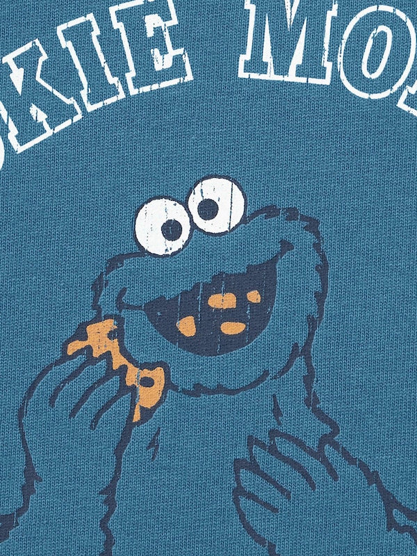 Sweat Look T-Shirt | HalfSlv | Sesame Street