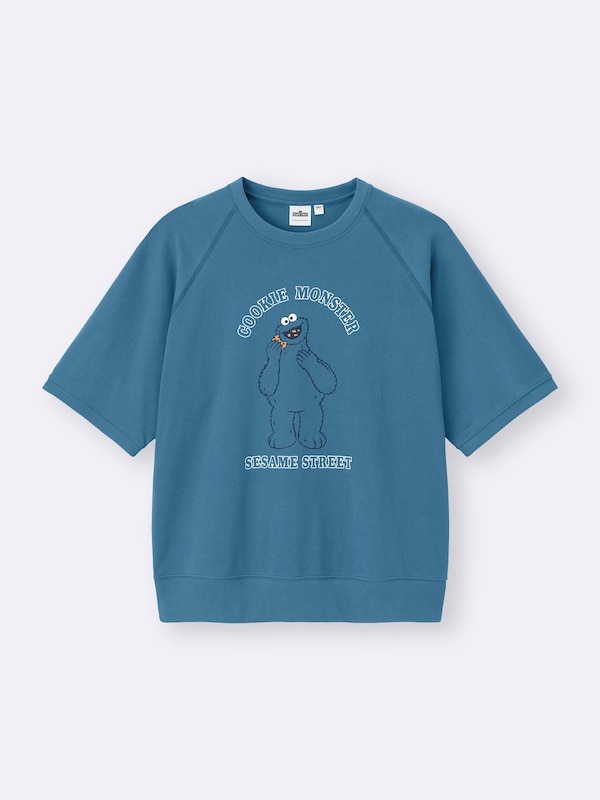 Sweat Look T-Shirt | HalfSlv | Sesame Street