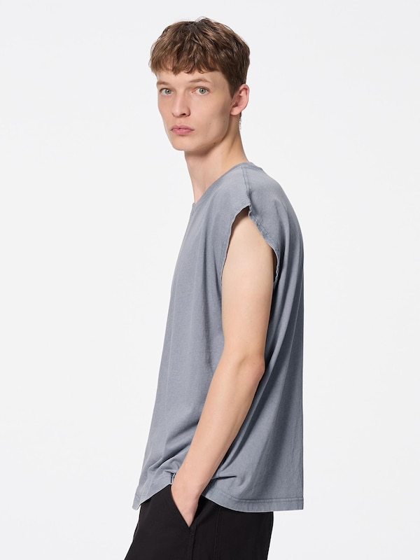 Washed Sleeveless T-Shirt
