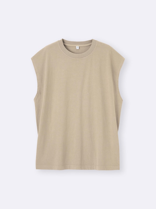 Washed Sleeveless T-Shirt