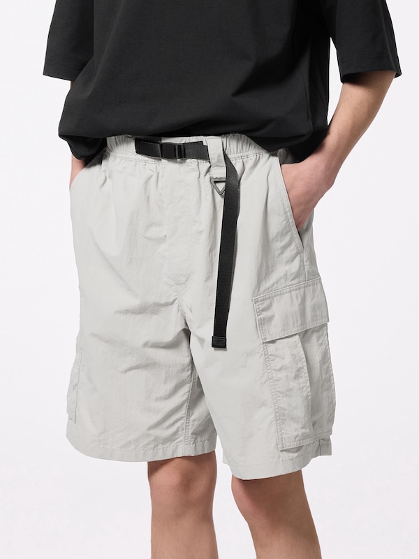Nylon Cargo Knee Length Shorts
