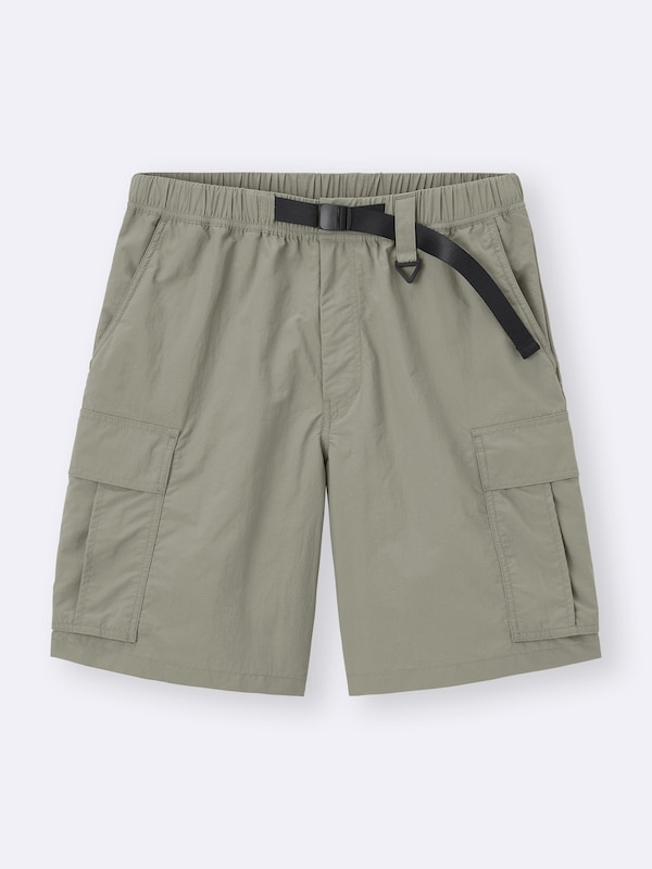 Nylon Cargo Knee Length Shorts