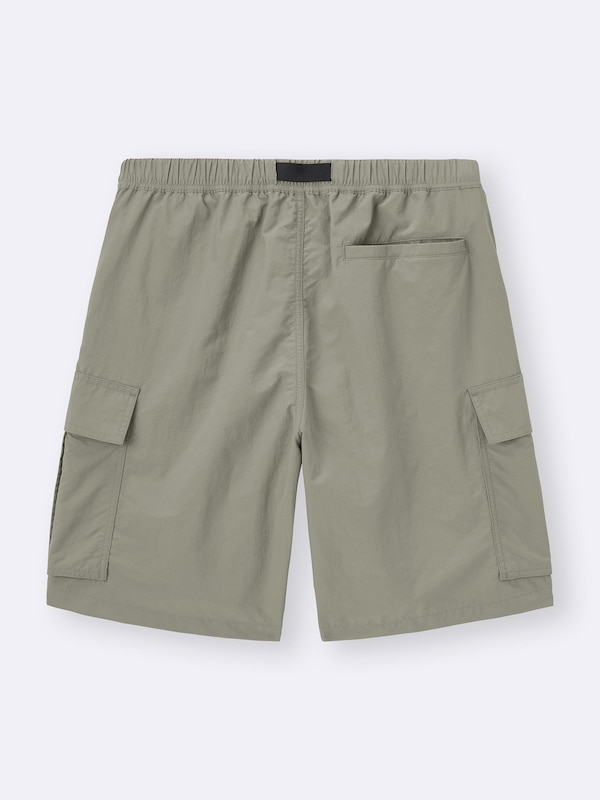 Nylon Cargo Knee Length Shorts