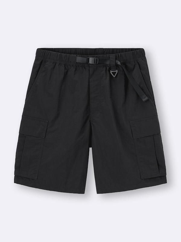 Nylon Cargo Knee Length Shorts