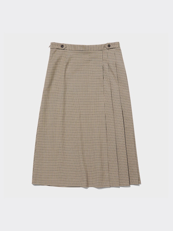 2 Piece Skirt And Pants Set Checked by rokh