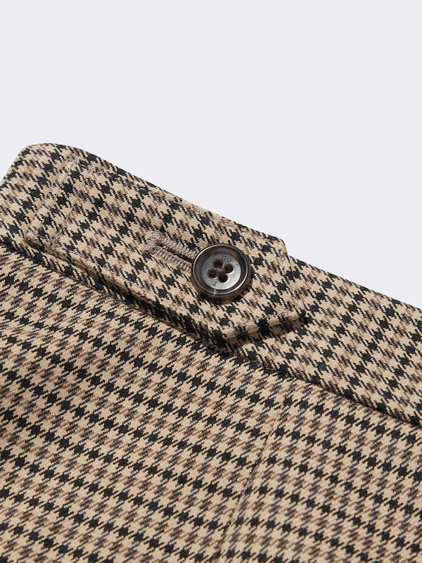 2 Piece Skirt And Pants Set Checked by rokh