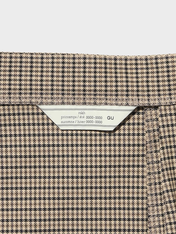 2 Piece Skirt And Pants Set Checked by rokh