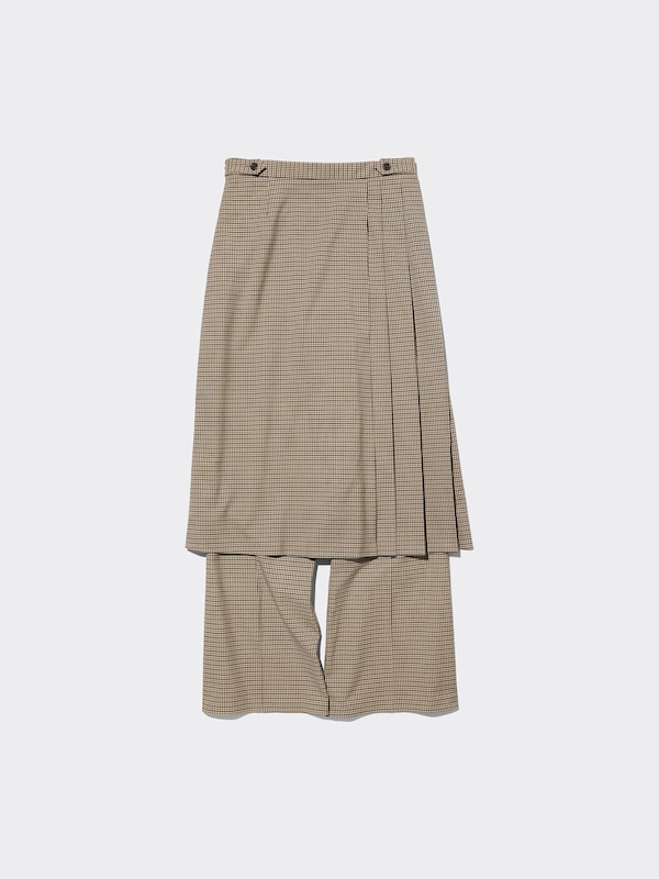 2 Piece Skirt And Pants Set Checked by rokh