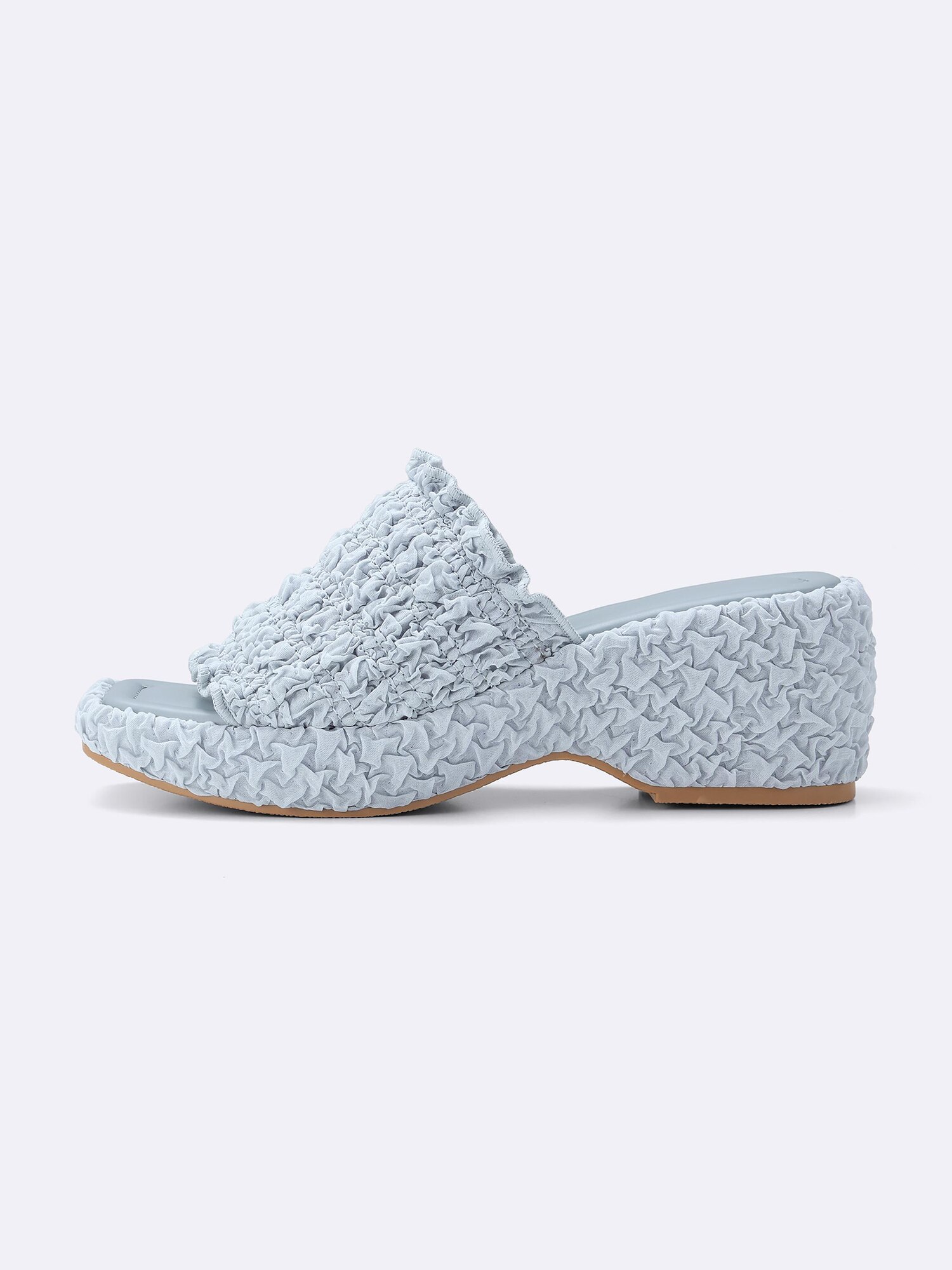 Shirring Platform Mules | GU US