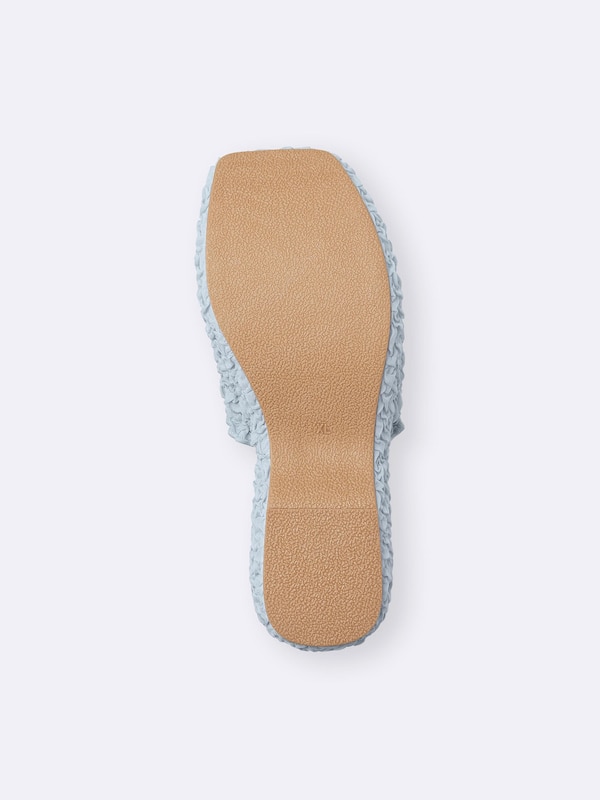 Shirring Platform Mules