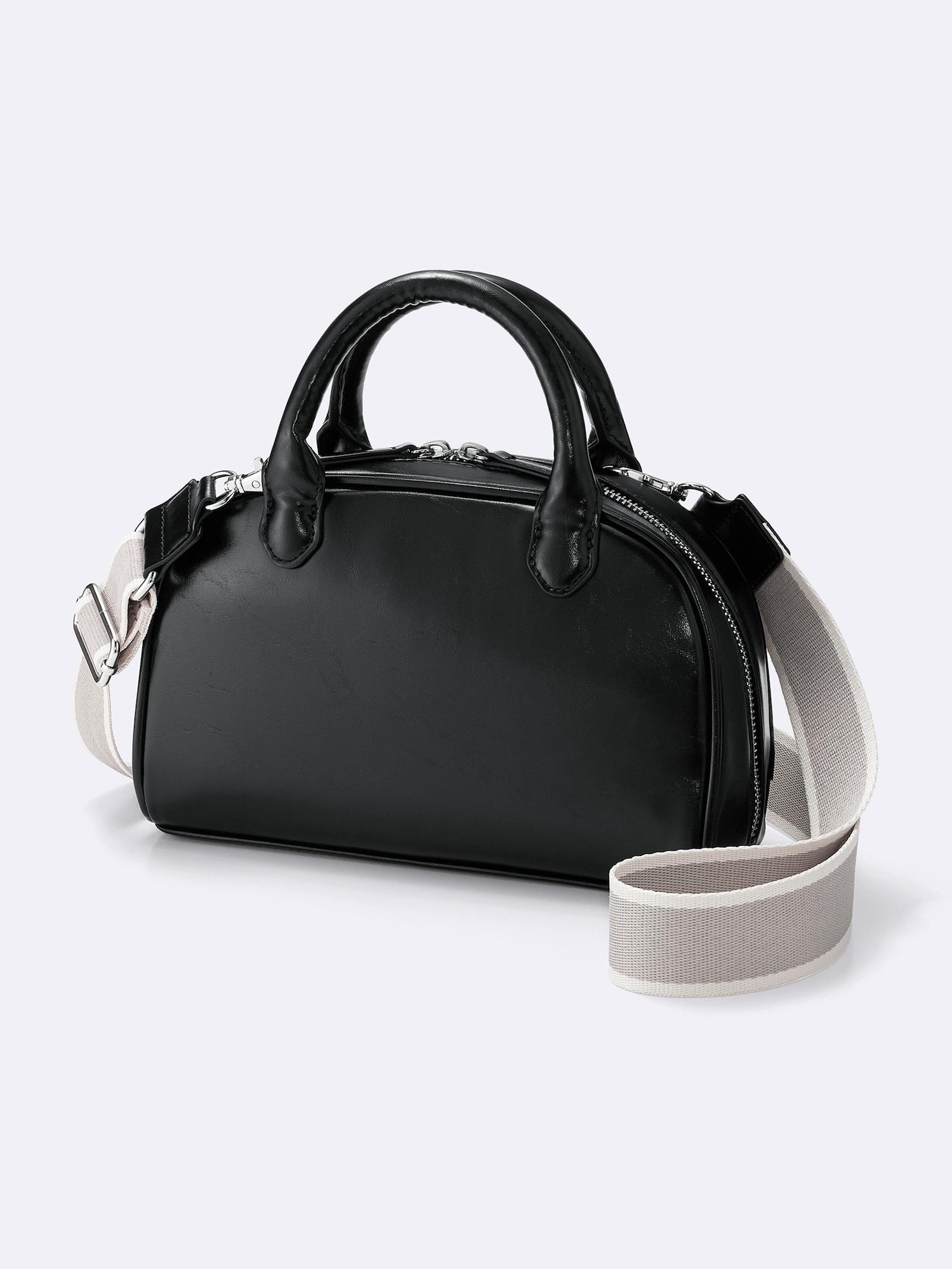 [JILLSTUART] Black Pocket Bowling Bag ★新作★ 23FW Black Leather Bowling Bag - CHARLES & KEITH LU