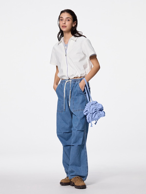 Shirring Drawstring Bag