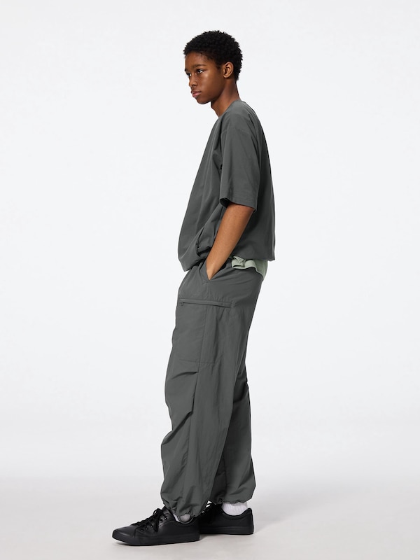 Nylon Zip Parachute Pants