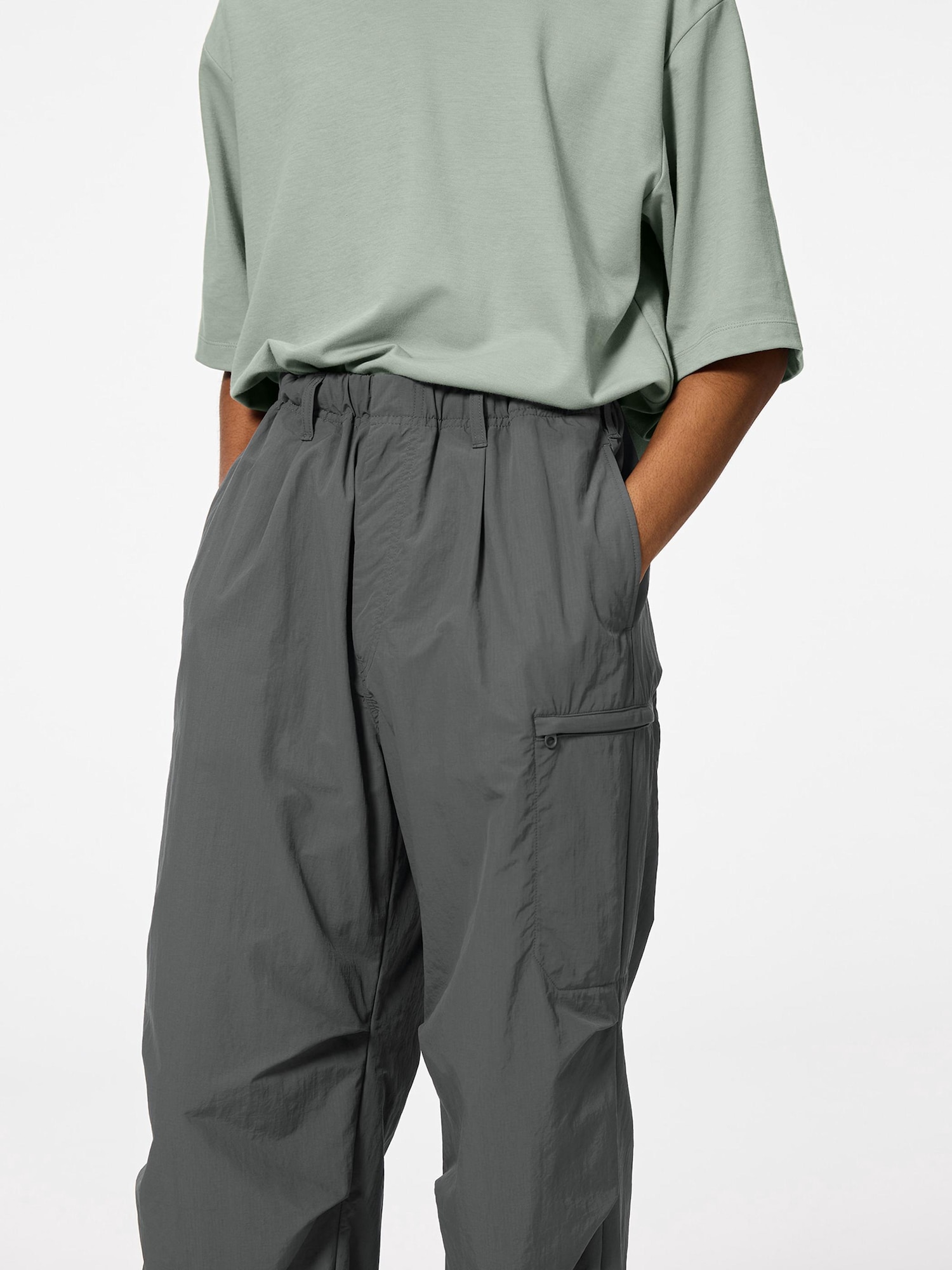 Nylon Zip Parachute Pants | GU US