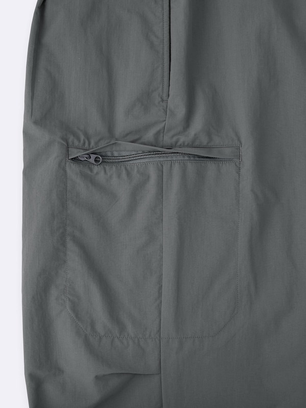 Nylon Zip Parachute Pants