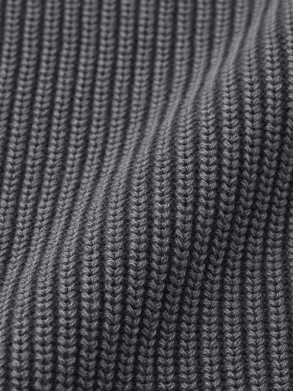 Washed Ribbed V Neck Cardigan