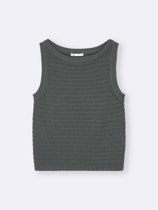 Textured Knitted Tank Top