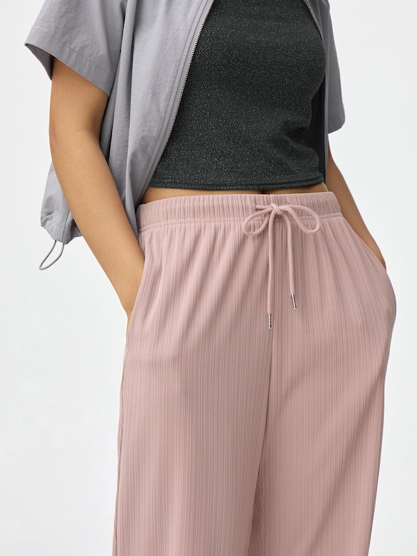 Ribbed Pull-On Pants