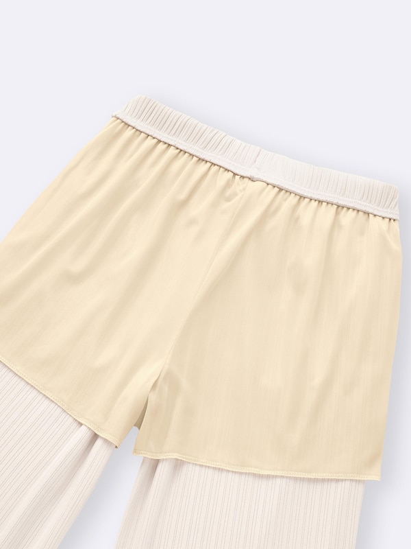Ribbed Pull-On Pants