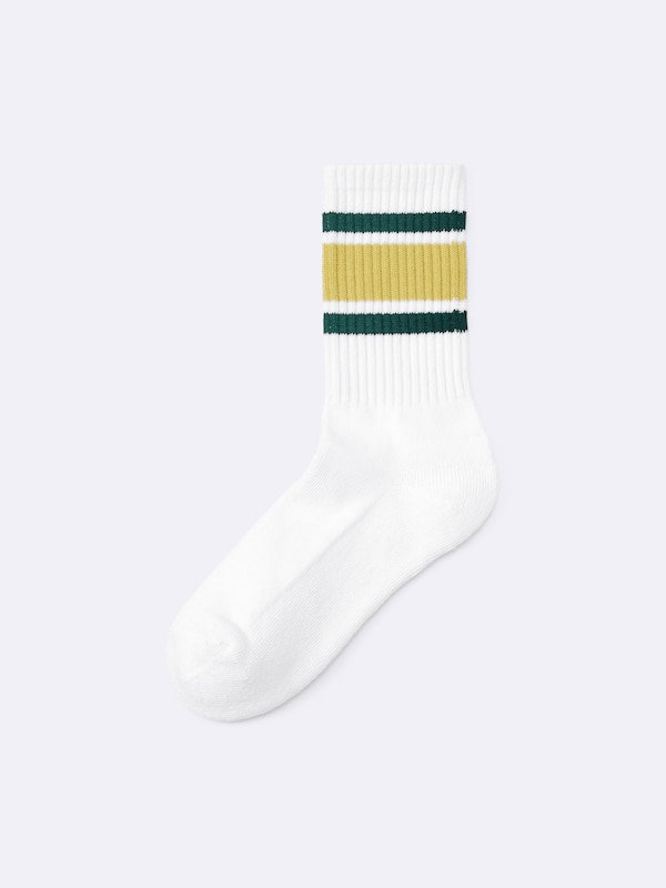 Ribbed Pile Crew Socks | Line