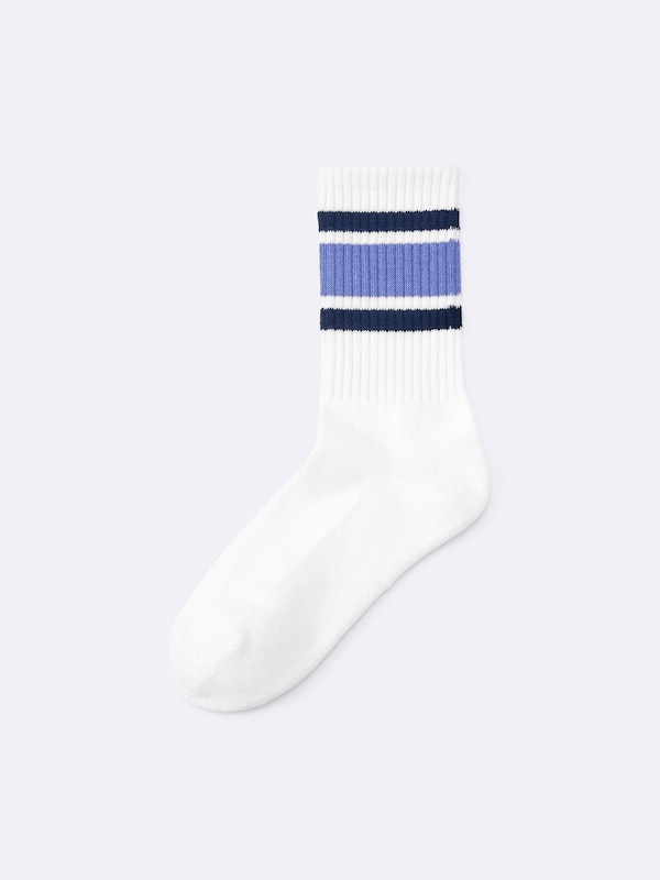 Ribbed Pile Crew Socks | Line