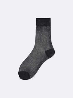 Glitter Sheer Crew Socks